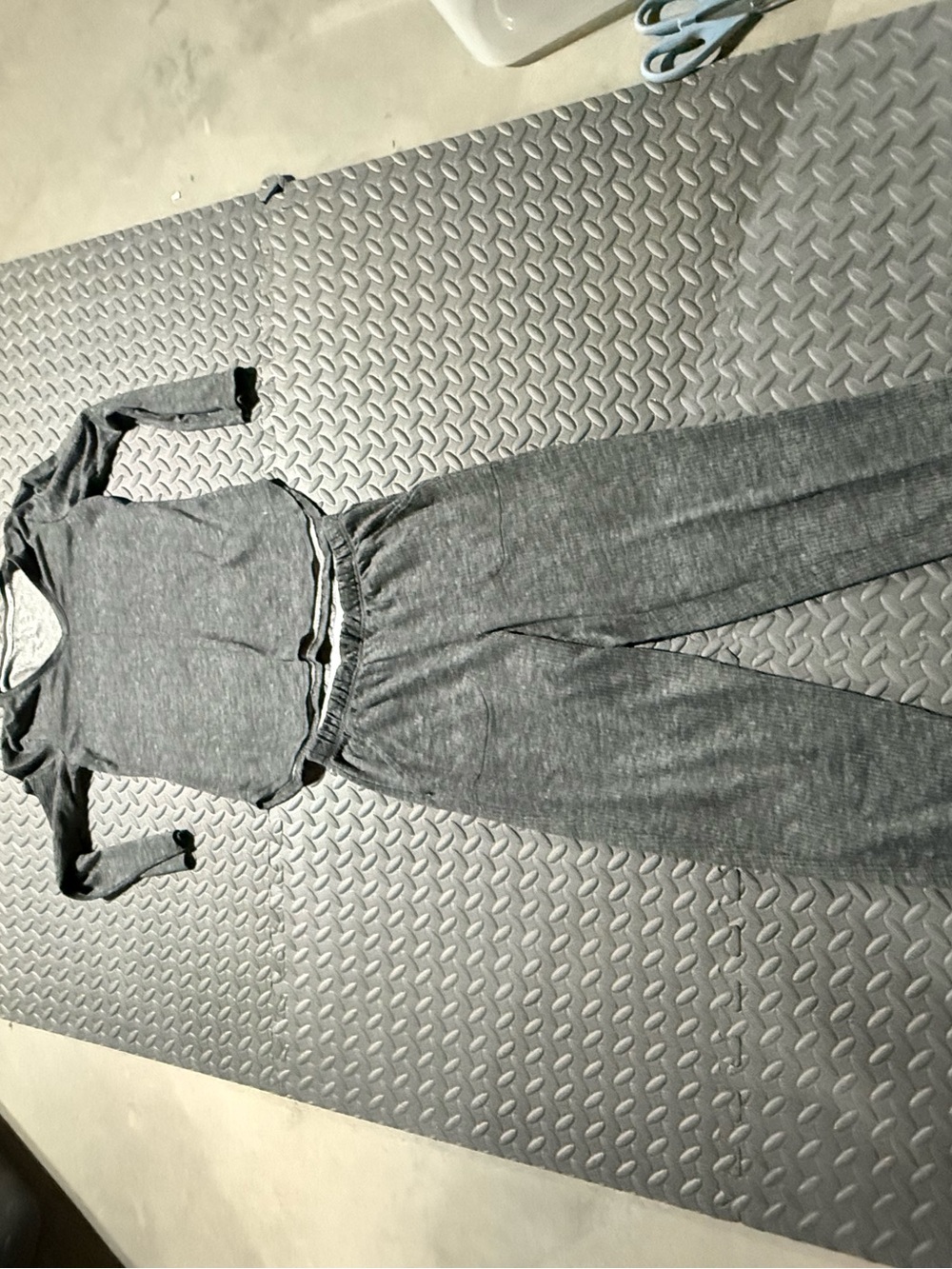 Jockey Heather Gray Knit Lounge Top